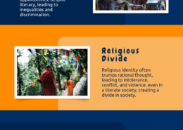 Primordial identities like religion and caste continue to retain their sheen in a predominantly literate India'. Is this literacy a mere facade? Comment.